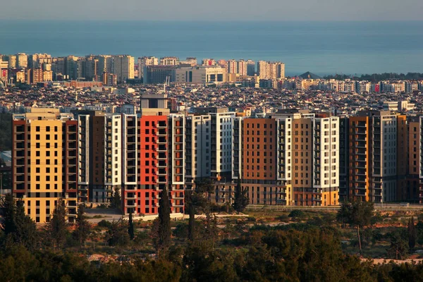 Antalya Törökország Április 2022 Lakókörzet Építése Suryapi Kepez Kerületben Lakáskereslet — Stock Fotó