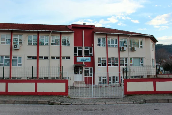 Kemer Turquía Febrero 2022 Kemer Central Elementary School Que Ofrece — Foto de Stock