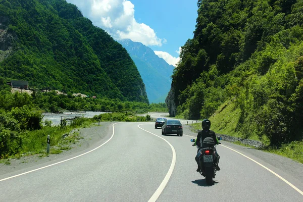 Verkhniy Lars Rusia Junio 2016 Ruta Militar Georgiana Una Ruta — Foto de Stock