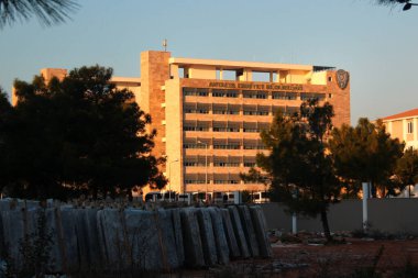 Antalya, Turkey - January 23, 2023: Building of Antalya Provincial Police Department in Kepez district of Antalya