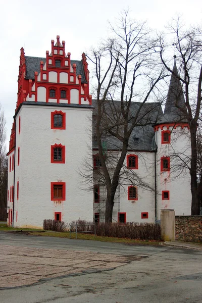 Замок Нечкау Англ Netzschkau Castle Неукріплений Житловий Замок Побудований Близько — стокове фото