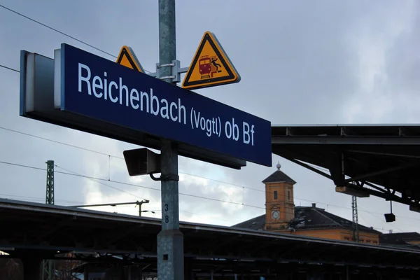 Reichenbach Vogtland Niemcy Marca 2023 Stara Stacja Kolejowa Reichenbach Vogtland — Zdjęcie stockowe