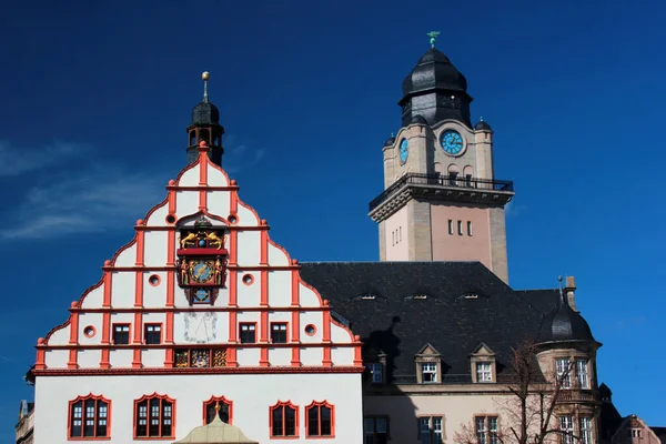 Rathaus Historischen Zentrum Von Plauen Sachsen Deutschland — Stockfoto