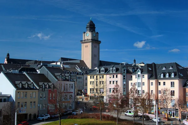 Plauen Deutschland März 2023 Rathaus Historischen Zentrum Von Plauen Sachsen — Stockfoto