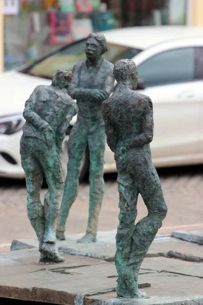 Plauen Germany March 2023 King Albert Fountain Altmarkt Plauen Sculpture — 스톡 사진