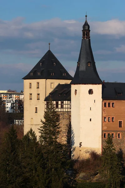 Замок Мілау Рейхенбаху Фогтланд Району Вогтланд Саксонія Німеччина Один Найкраще — стокове фото