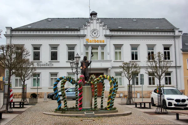 ドイツのエルステルベルク 2023年4月13日 東ドイツのザクセン州フォゴトランクリス地区の町役場 — ストック写真