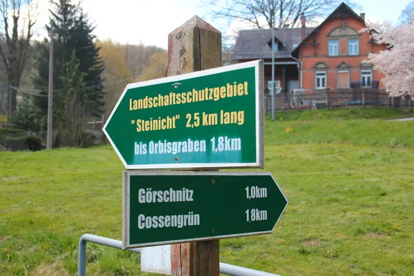 Elsterberg Germania Aprile 2023 Steinicht Una Popolare Zona Escursionistica Arrampicata — Foto Stock