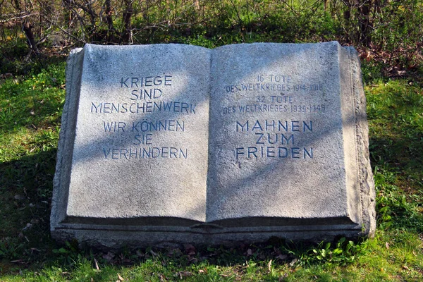 Jocketa Duitsland April 2023 Monument Voor Gesneuvelden Wereldoorlogen Jocketa Een — Stockfoto