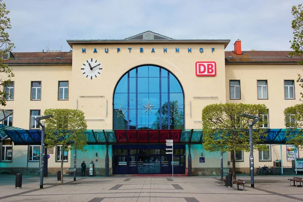 Gera Duitsland Mei 2023 Centraal Station Van Gera Derde Grootste — Stockfoto