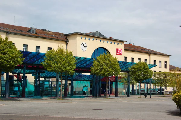 Гера Германия Мая 2023 Года Центральный Железнодорожный Вокзал Геры Третий — стоковое фото