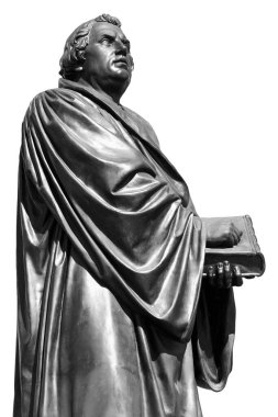 Almanya 'nın Dresden kentindeki Yeni Pazar Meydanı' nda Martin Luther anıtı