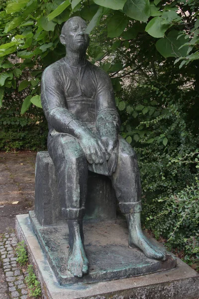 Dresde Alemania Junio 2023 Monumento Julius Ambrosius Hulsse Matemático Ingeniero — Foto de Stock