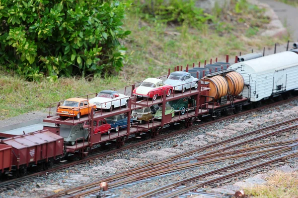德国维尔杜 2023年6月10日 位于萨克森维尔杜市的花园铁路模型和蒸汽机车博物馆 铁路建模是德国的一个流行嗜好 — 图库照片