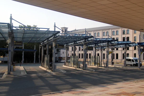 Хемніц Німеччина Липня 2023 Року Omnibusbahnhof Головний Автовокзал Місті Хемніц — стокове фото