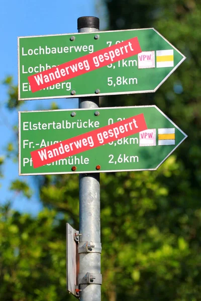 Jocketa Germany June 2023 Διαδρομή Πεζοπορίας Vogtland Panorama Weg Και — Φωτογραφία Αρχείου