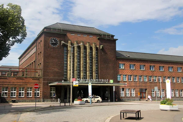 Zwickau Γερμανία Ιουλίου 2023 Κεντρικός Σιδηροδρομικός Σταθμός Zwickau Τέταρτη Μεγαλύτερη — Φωτογραφία Αρχείου