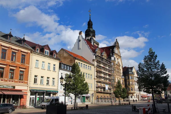 德国维尔杜 2023年7月26日 位于萨克森Landkreis Zwickau的维尔杜市政厅 Town Hall Werdau 曾是纺织品和汽车生产中心 现在已经去工业化 — 图库照片