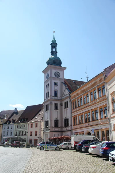 Loket Τσεχική Δημοκρατία Αυγούστου 2023 Δημαρχείο Του Loket Μια Πόλη — Φωτογραφία Αρχείου
