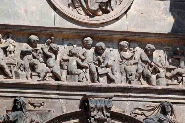 Dresden Germany June 2023 Decorative Bas Reliefs Sculptures Zwinger Palatial — Stock Photo, Image