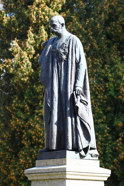 Frantiskovy Lazne Tsjechië September 2023 Monument Voor Keizer Franz Joseph — Stockfoto