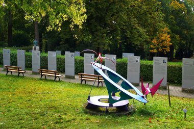 Bayreuth, Almanya - 13 Ekim 2023: Sessiz Sesler, veya 1933-1945 yılları arasında Hannes Heer 'in Wagner Festival Tiyatrosu yakınlarındaki bir sergi projesi olan 