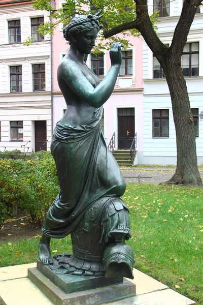 Berlín Alemania Noviembre 2023 Estatua Clio Diosa Griega Historia Poesía — Foto de Stock