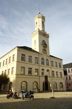 Schneeberg, Almanya - 31 Mart 2024: Ore Dağları, Saksonya