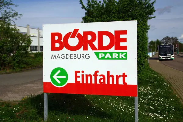 Magdeburgo Germania Aprile 2024 Boerdepark Centro Commerciale Nel Sud Ovest — Foto Stock