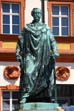 Bayreuth, Almanya - 21 Temmuz 2024: 1848 'den 1864' e kadar Bavyera Kralı II..