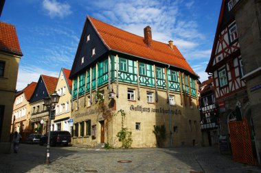 Kronach, Germany - September 15, 2024: Street view of Kronach, located in Upper Franconia, Bavaria. clipart