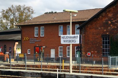 Neuenmarkt-Wirsberg, Almanya - 15 Eylül 2024: Yukarı Franconia 'daki ünlü Schiefe Ebene rampasının eteğindeki Alman Buharlı Lokomotif Müzesi