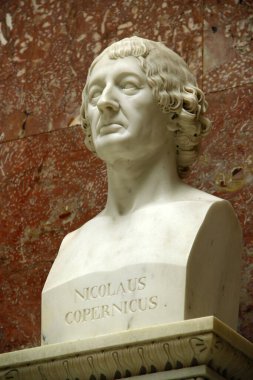 Donaustauf, Germany - October 26, 2024: Bust of German-Polish astronomer Nicholas Copernicus at Walhalla, the Bavarian hall of fame dedicated to distinguished figures in German history clipart