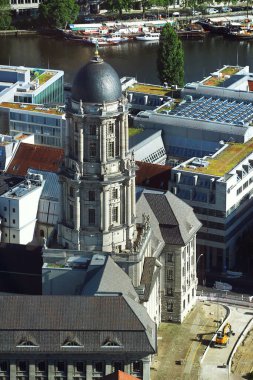 Berlin, Germany - July 7, 2024: View of the Old City Hall from the Fernsehturm, the TV Tower. clipart