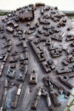 Schneeberg, Almanya - 26 Mart 2024: Schneeberg 'deki tarihi bir maden kasabası olan Saksonya, Almanya