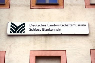 Blankenhain, Almanya - 17 Mayıs 2025: Schloss Blankenhain - Thüringen 'deki Tarihi Barok Kalesi ve Tarım Müzesi