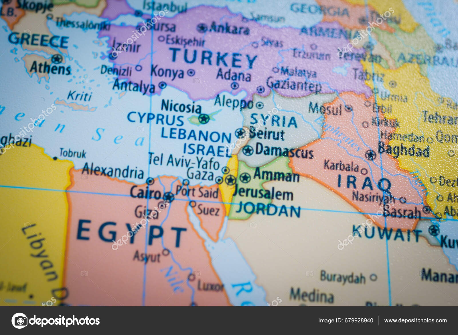 Map Israel Capital Jerusalem Shows War Zone Hamas Palestine Israel