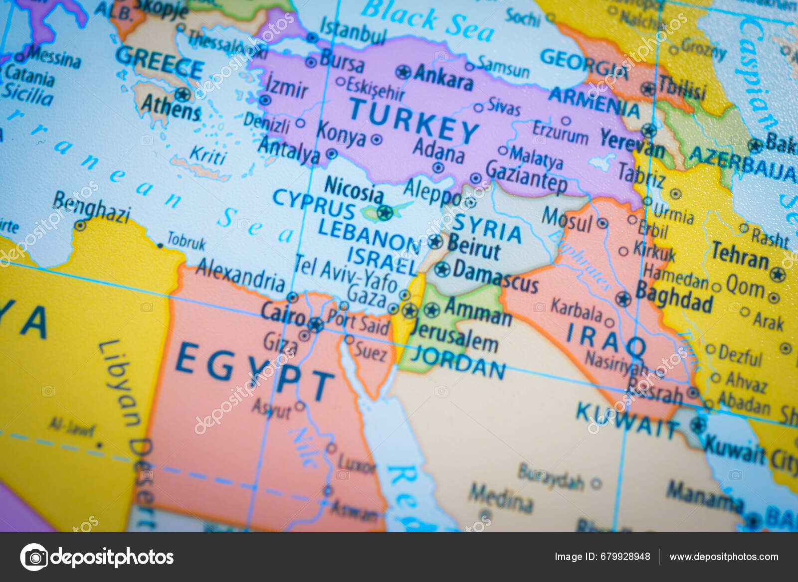 Map Israel Capital Jerusalem Shows War Zone Hamas Palestine Israel