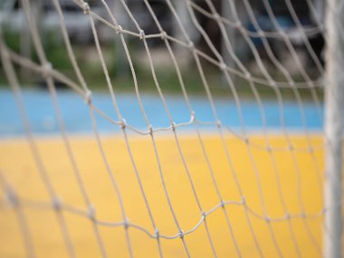 Futbol hedefi, açık hava spor fotoğrafçılığı kentsel çevre saha spor ekipmanları odaklı.