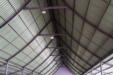 A stunning view of a modern industrial roof showcasing innovative architectural design.