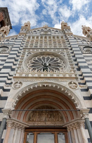 Detalje Facaden Duomo Monza Italien - Stock-foto