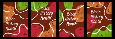 Afrika 'nın ulusal renginde siyah tarih ayı posteri, 2023 Black History Month poster.