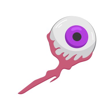 Cadılar Bayramı koleksiyon sanatı, insan gözü izlemek, ürpertici çıkartma, vektör illüstrasyonu, dekorasyon, sembol ve baskı..