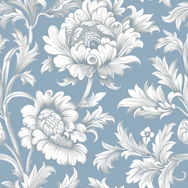 Güzel klasik çiçek desenli tasarım.