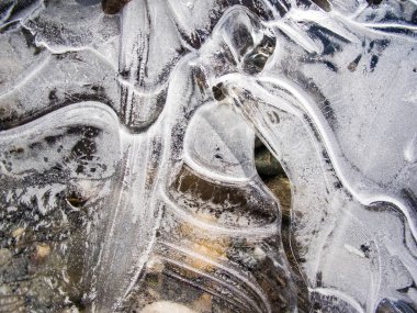 Nehirde buz, kışın buz.