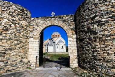 Studenica Manastırı, 12. yüzyıl Sırp Ortodoks Kilisesi manastırı. UNESCO Dünya Kültür Mirası. Sırbistan ve Avrupa.