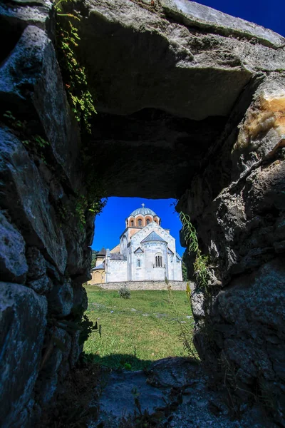 Studenica Monastery 12Th Century Serbian Orthodox Church Monastery Unesco World — Stock Photo, Image