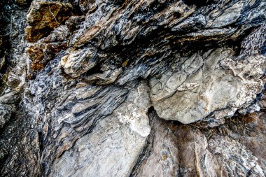 Doğal taş, tuğla duvar. Geçmişi ve dokusu. Fotoğraf. HDR Resmi (Yüksek Dinamik Aralık).
