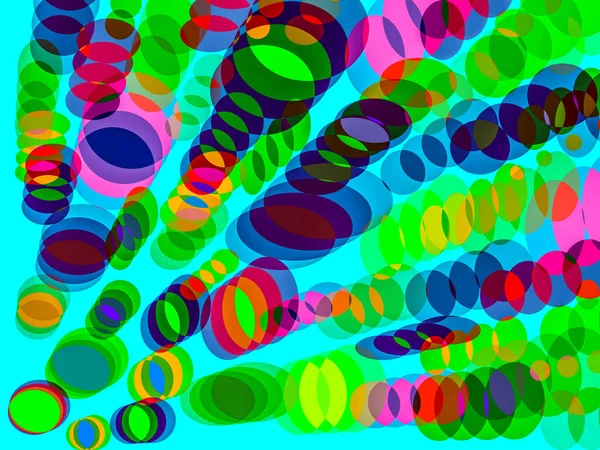 さまざまな幾何学的な数字と色の抽象化 ストック写真