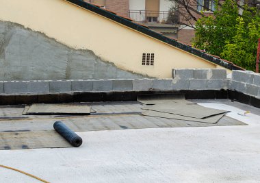 Bitumen çatı keçesi için gaz lambası ve şişe.